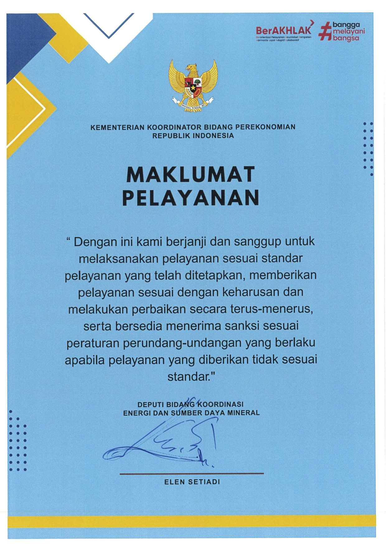 Maklumat Pelayanan